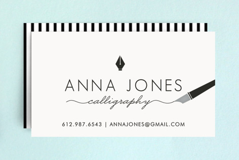 Calligrapher Business Cards