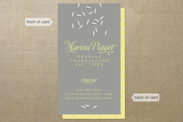 Wedding Coordinator Business Cards